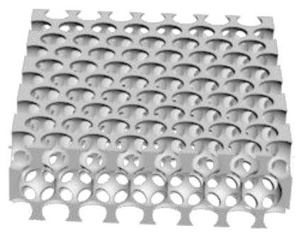 Lateral flow immune test strip based on ordered micro-nano structure