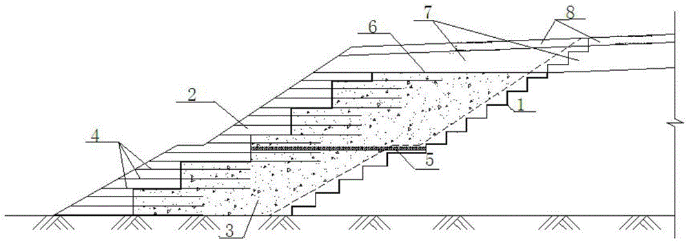 Railway Lightweight Soil Side Wide Subgrade Structure