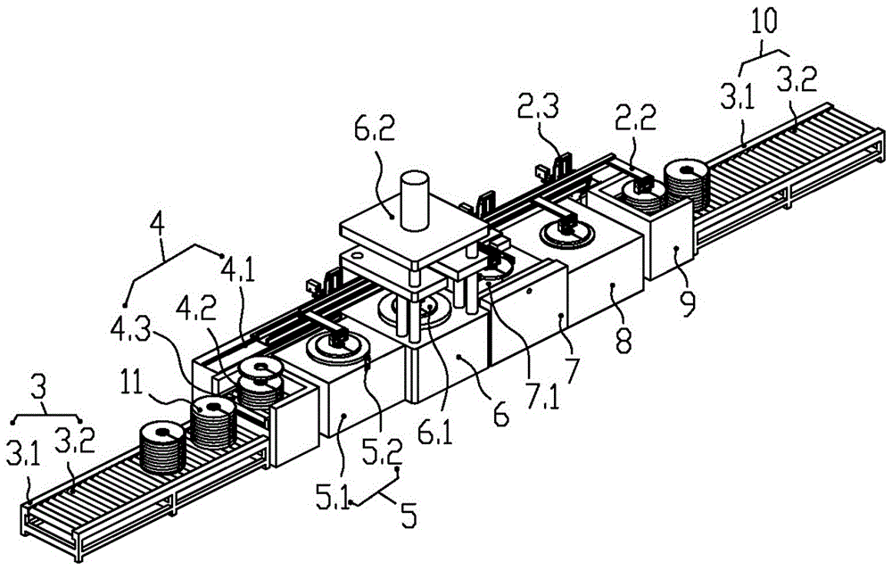 Tubular pile welding production line