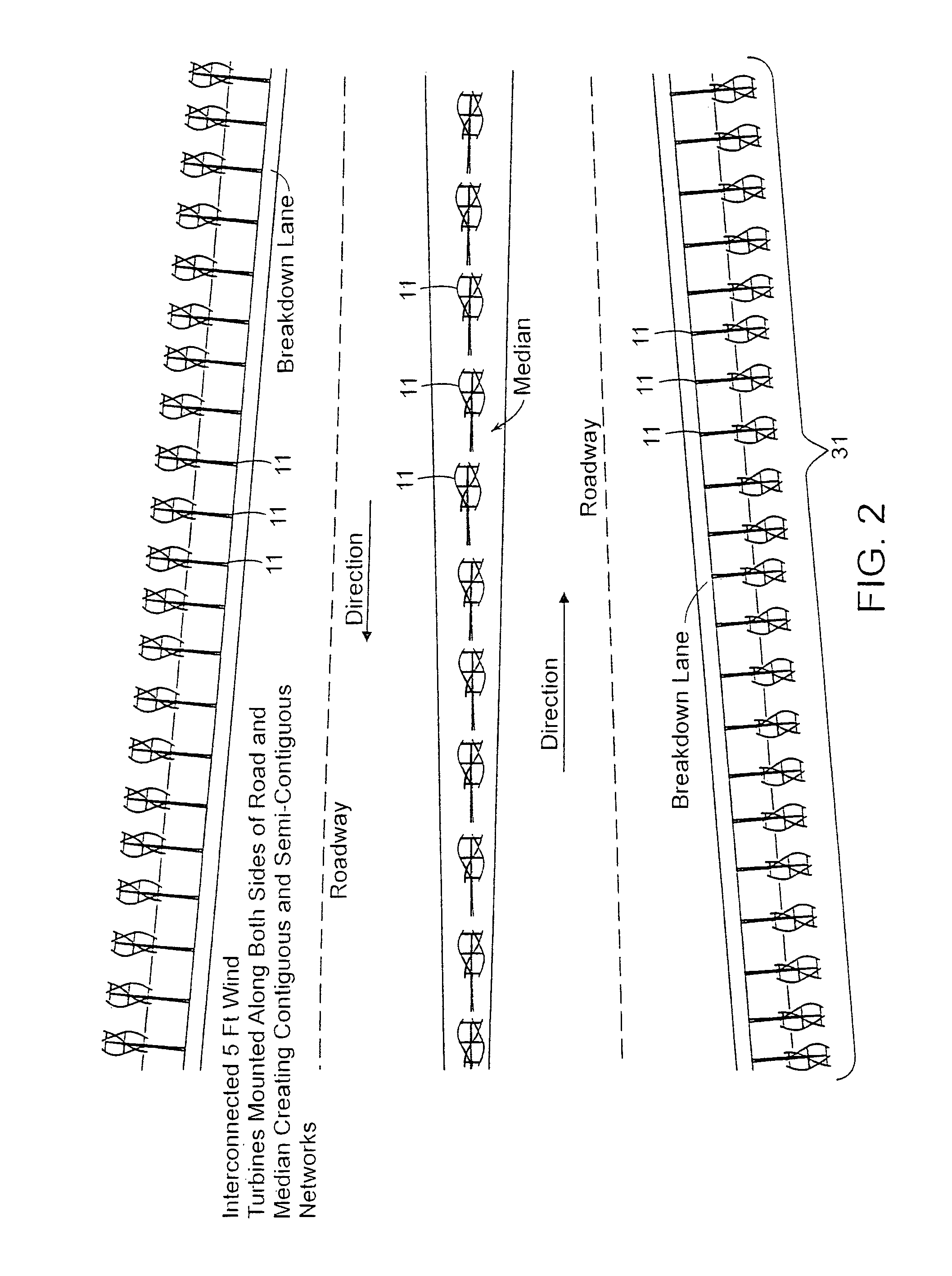 System and method for creating a networked vehicle infrastructure distribution platform of small wind gathering devices