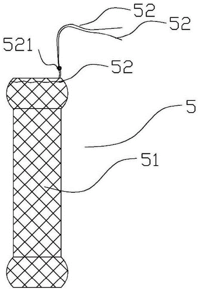 Anti-displacement esophageal stent apparatus bag