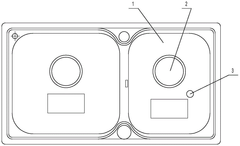 Sink device with ozone disinfection effect