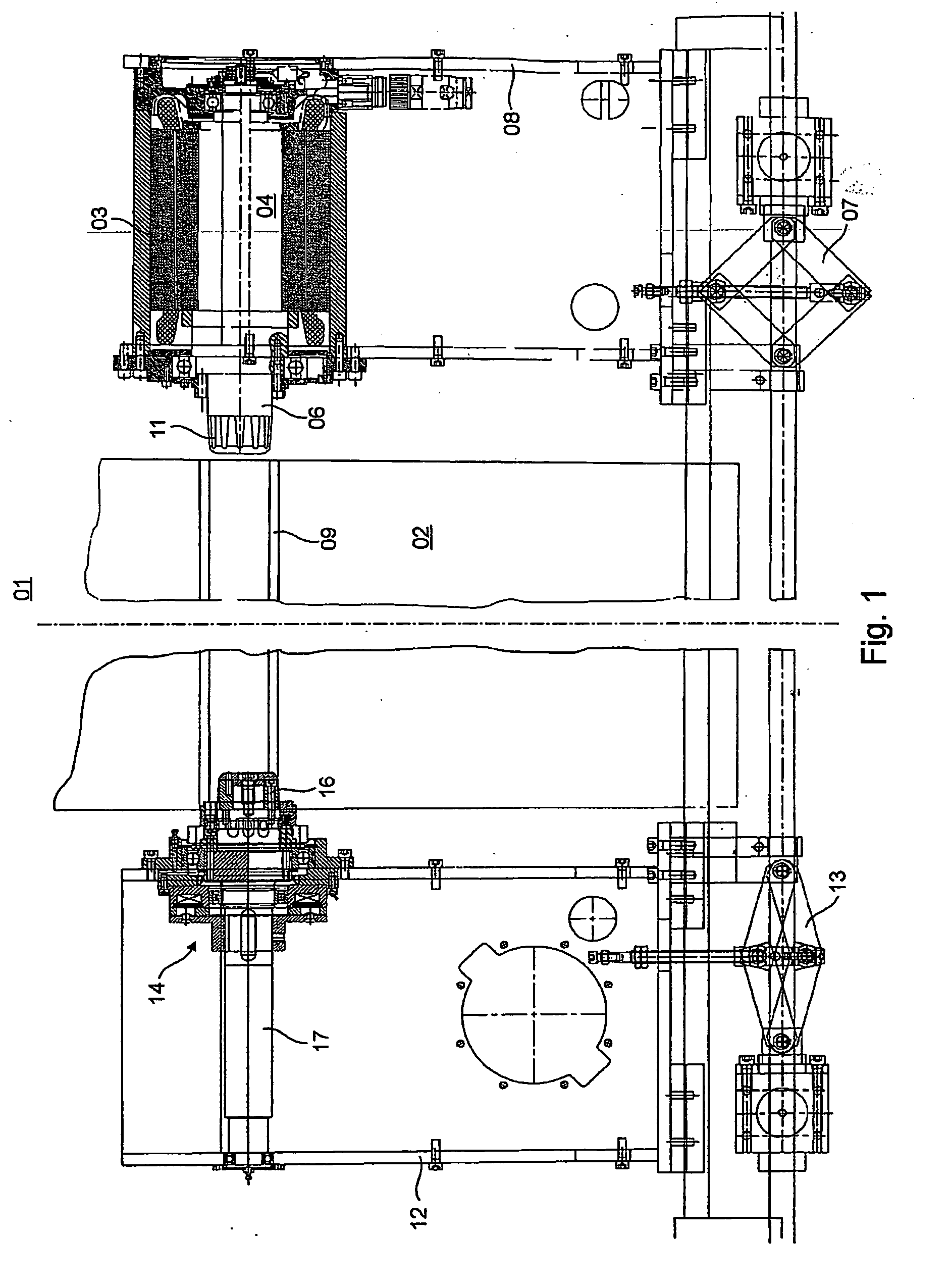 Drives pertaining to a reel changer