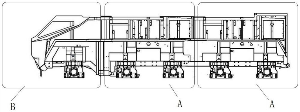 Frame for hybrid electric vehicle, power system and vehicle