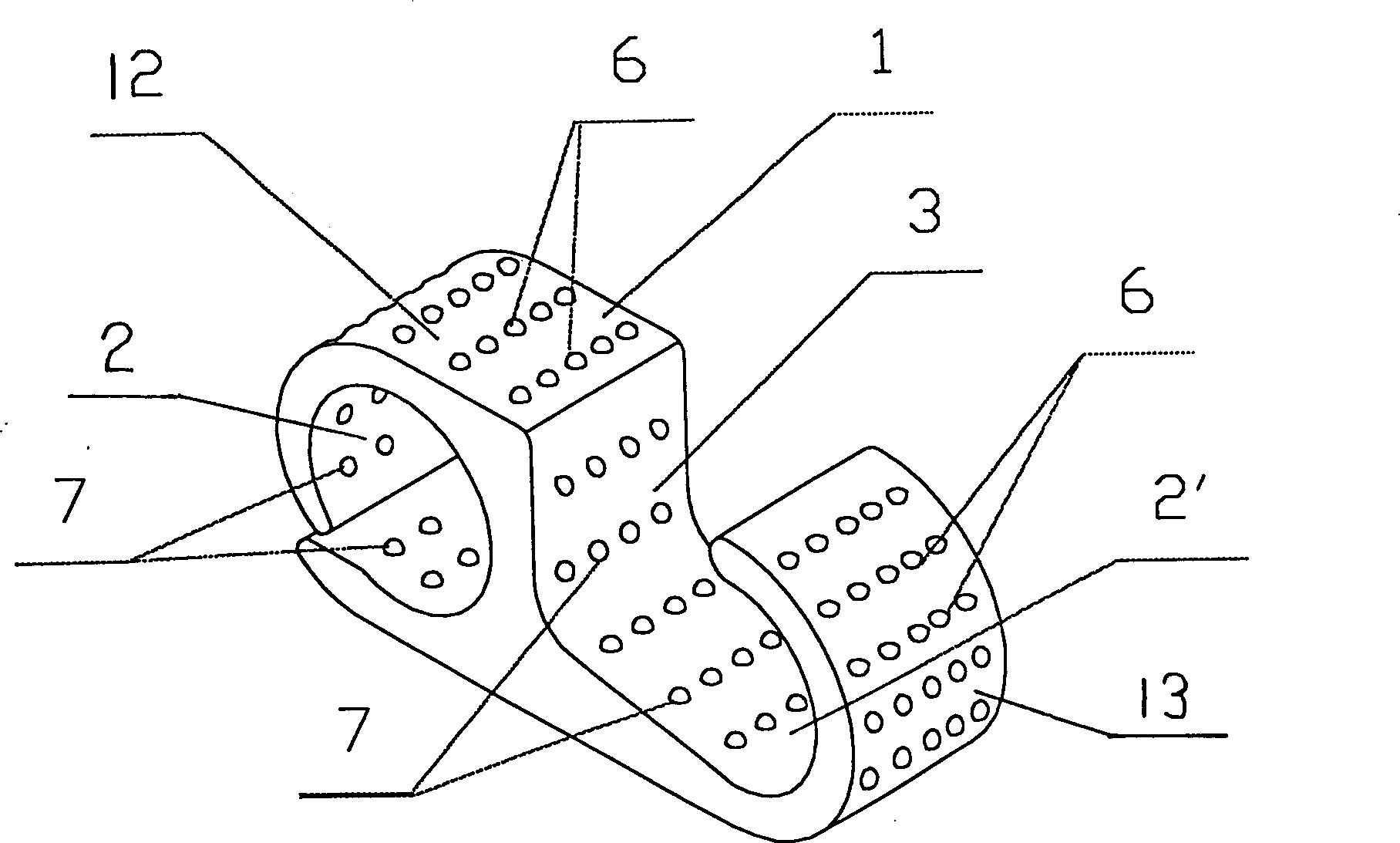 Crimp-connection sleeve tube for power transmission lines