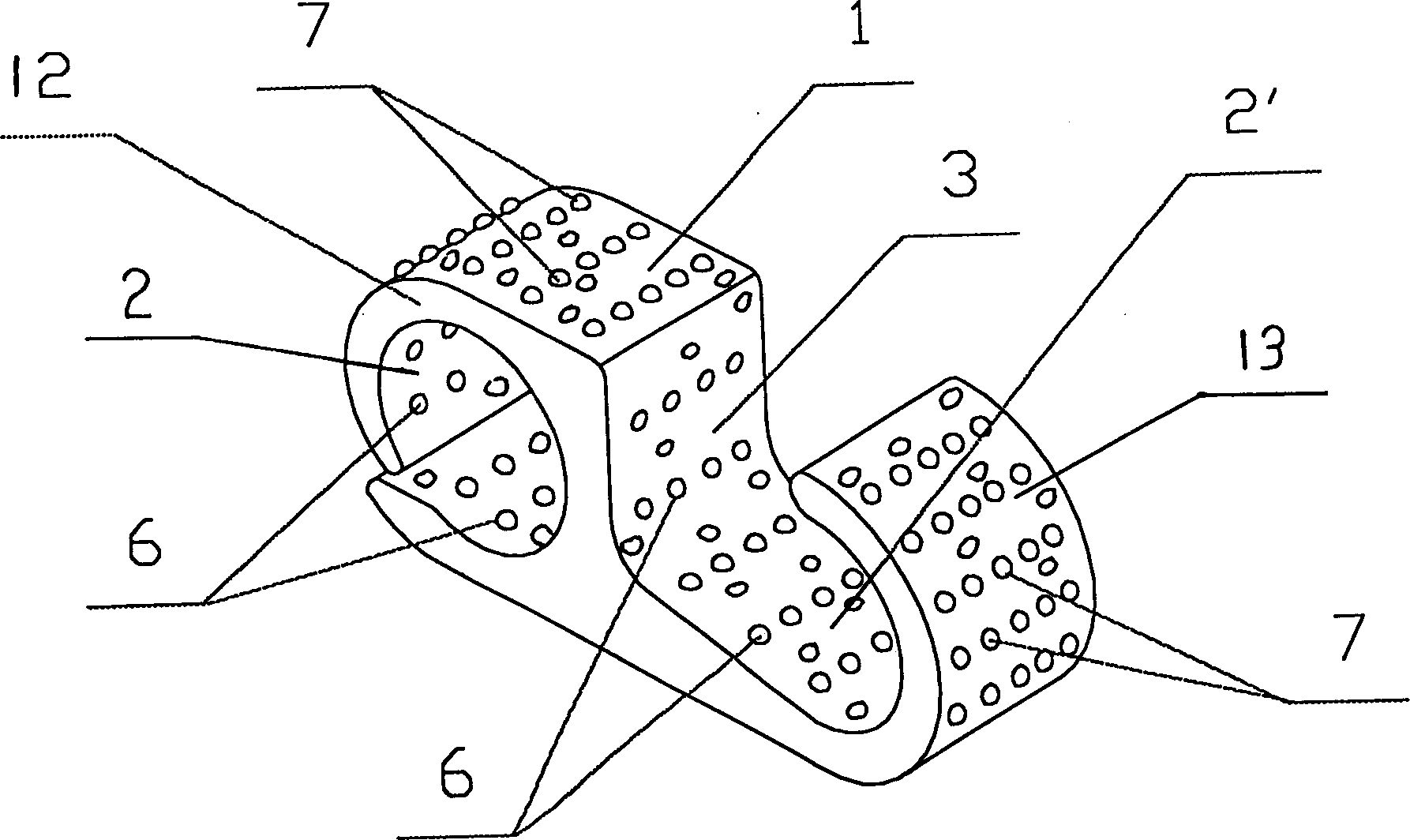 Crimp-connection sleeve tube for power transmission lines