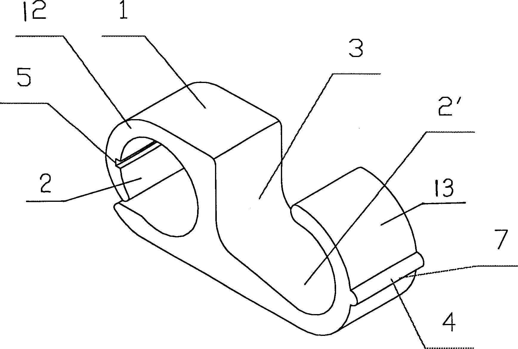 Crimp-connection sleeve tube for power transmission lines