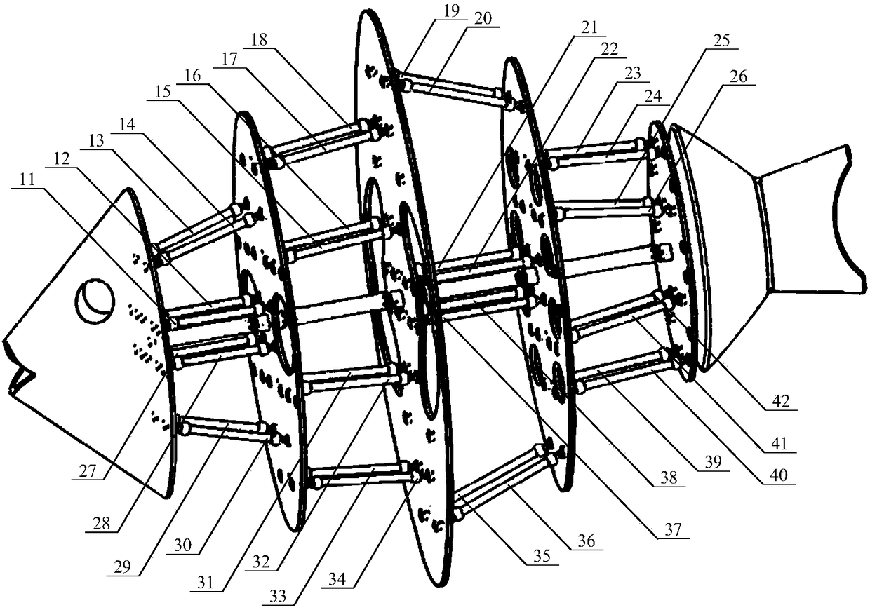 Bionic fish system based on series-parallel pneumatic muscles