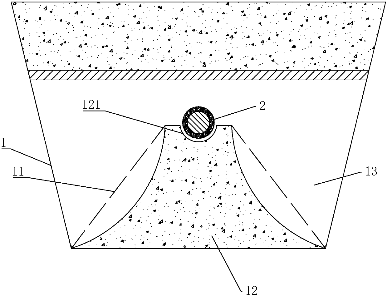 Buried cable laying method and cable protection sleeve special for method