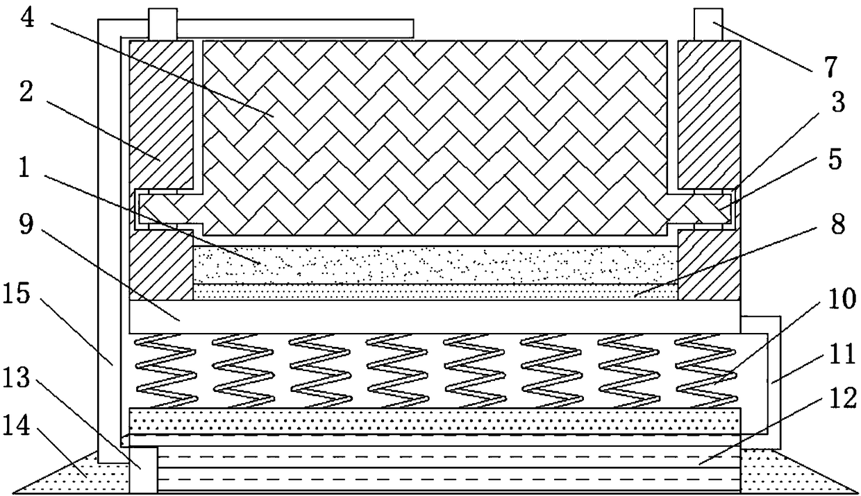 Feeding and discharging transport protection device for convenient yew transplantation