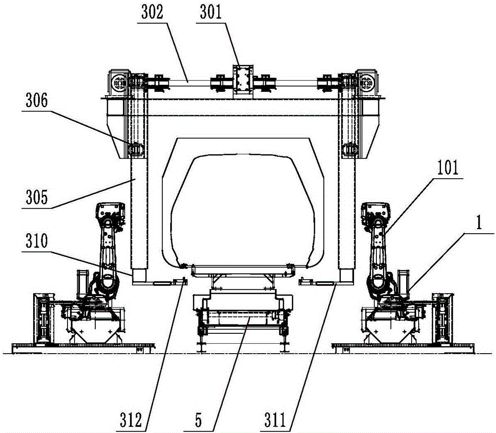 Robot lifting conveyer