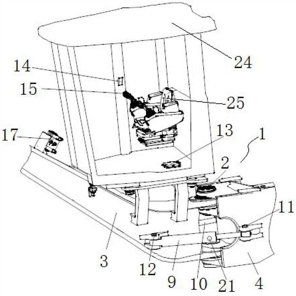 Grader articulated steering mechanism and control method thereof