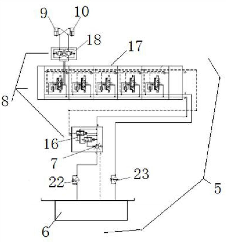 Grader articulated steering mechanism and control method thereof