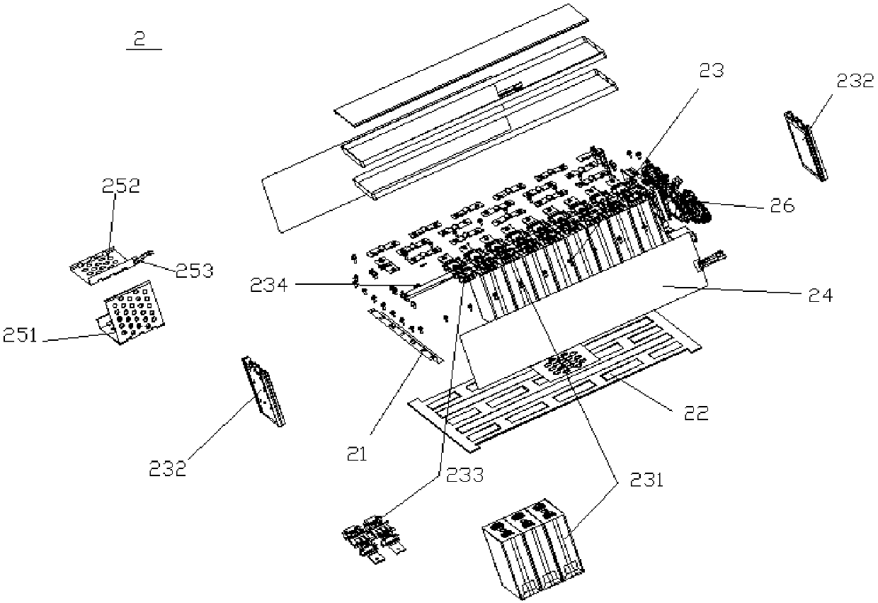 Glued, fixed and detachable lithium-ion power battery module