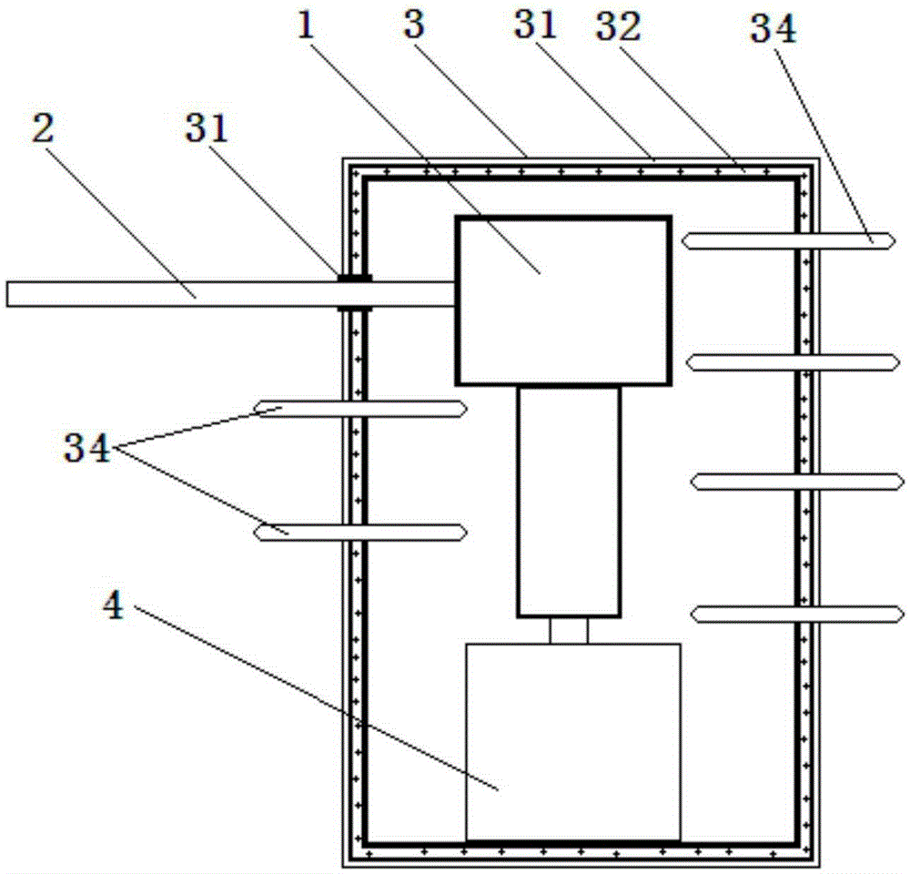 Servo motor capable of efficiently shielding high-frequency interference