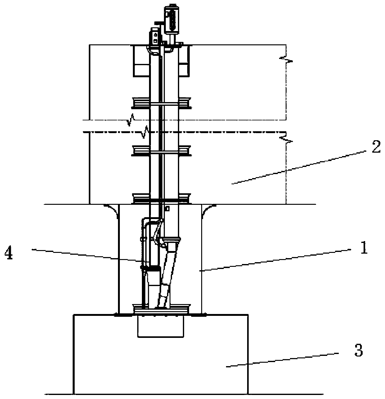 Watertight isolation structure used for pipeline to penetrating through watertight bulkheads