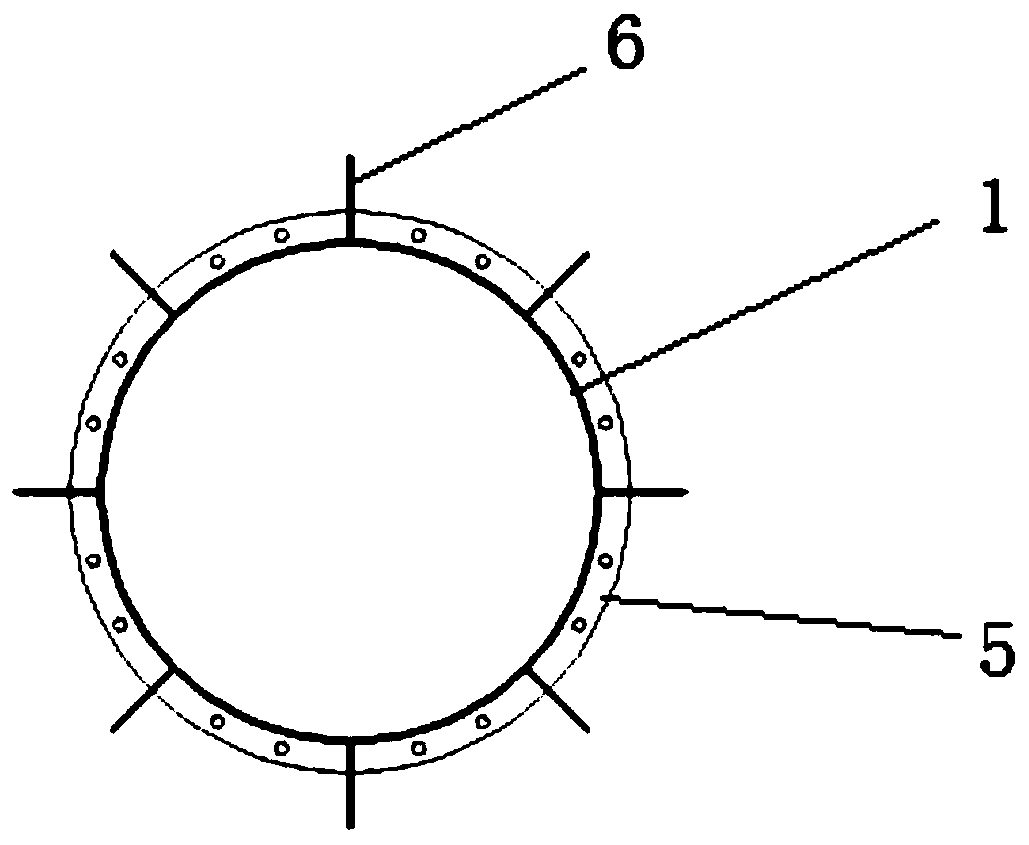 Watertight isolation structure used for pipeline to penetrating through watertight bulkheads