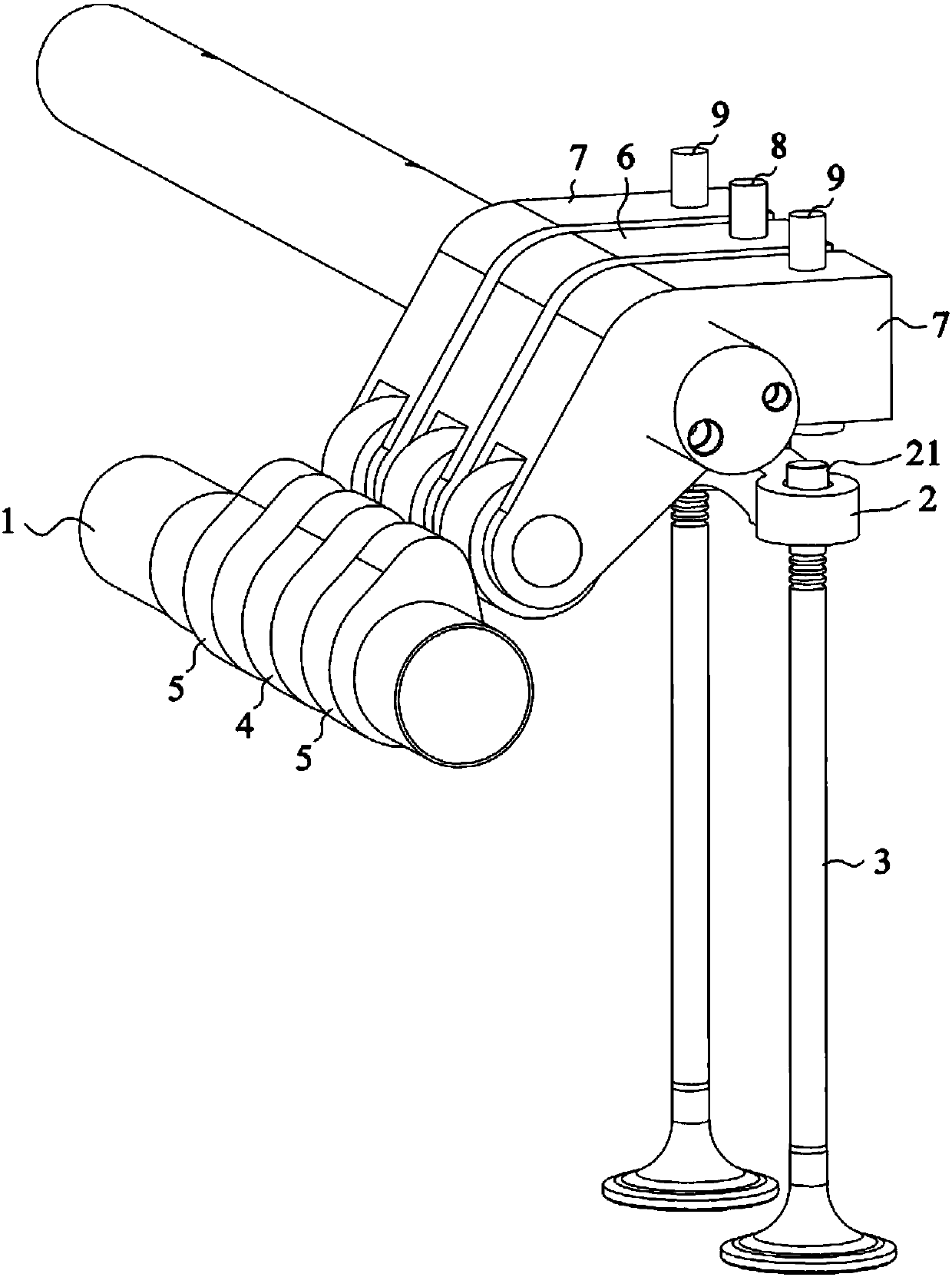 Variable valve lift mechanism, method for controlling valve lift and engine