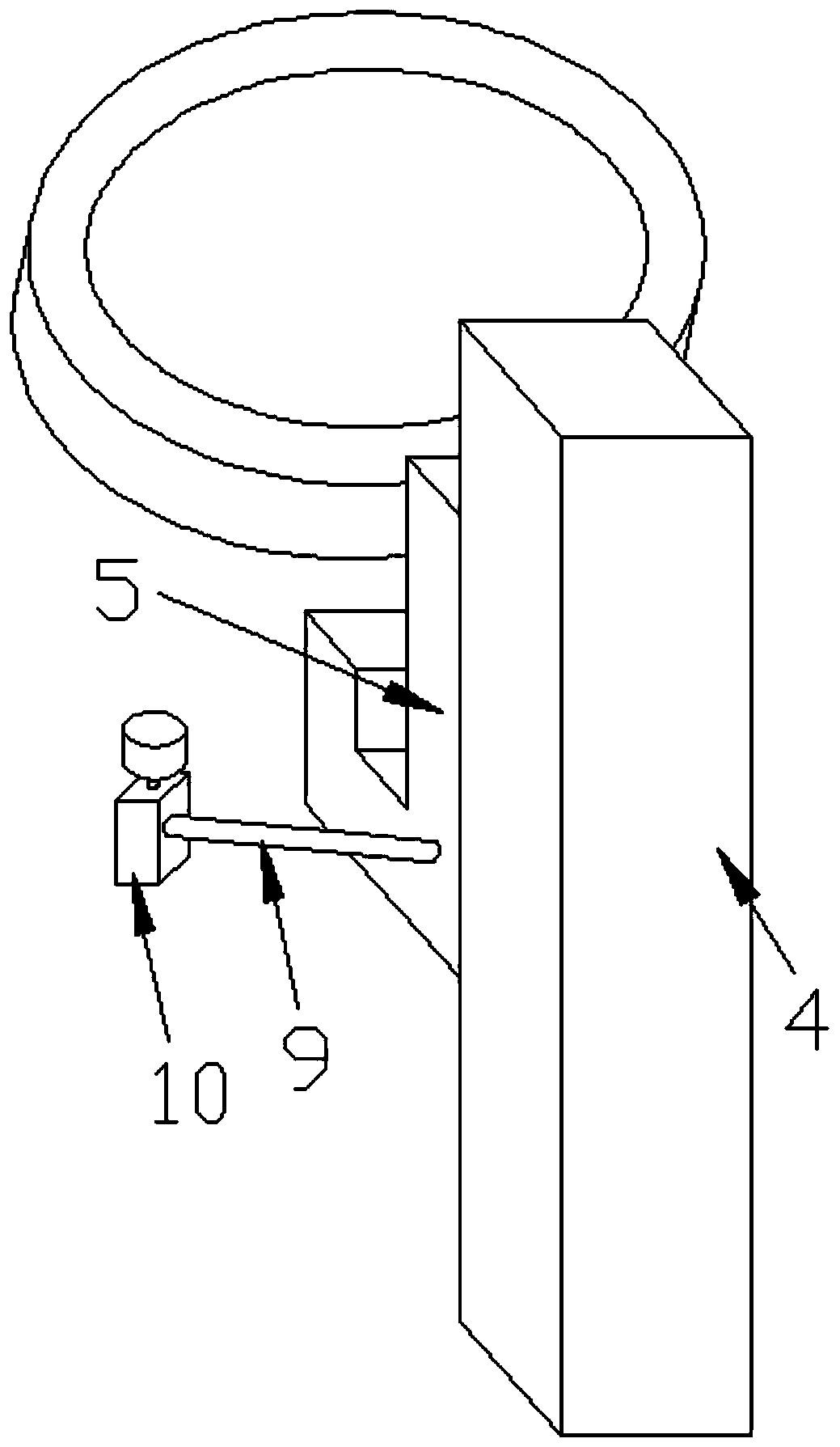 Assembly and positioning device for wind power tower flange before transportation