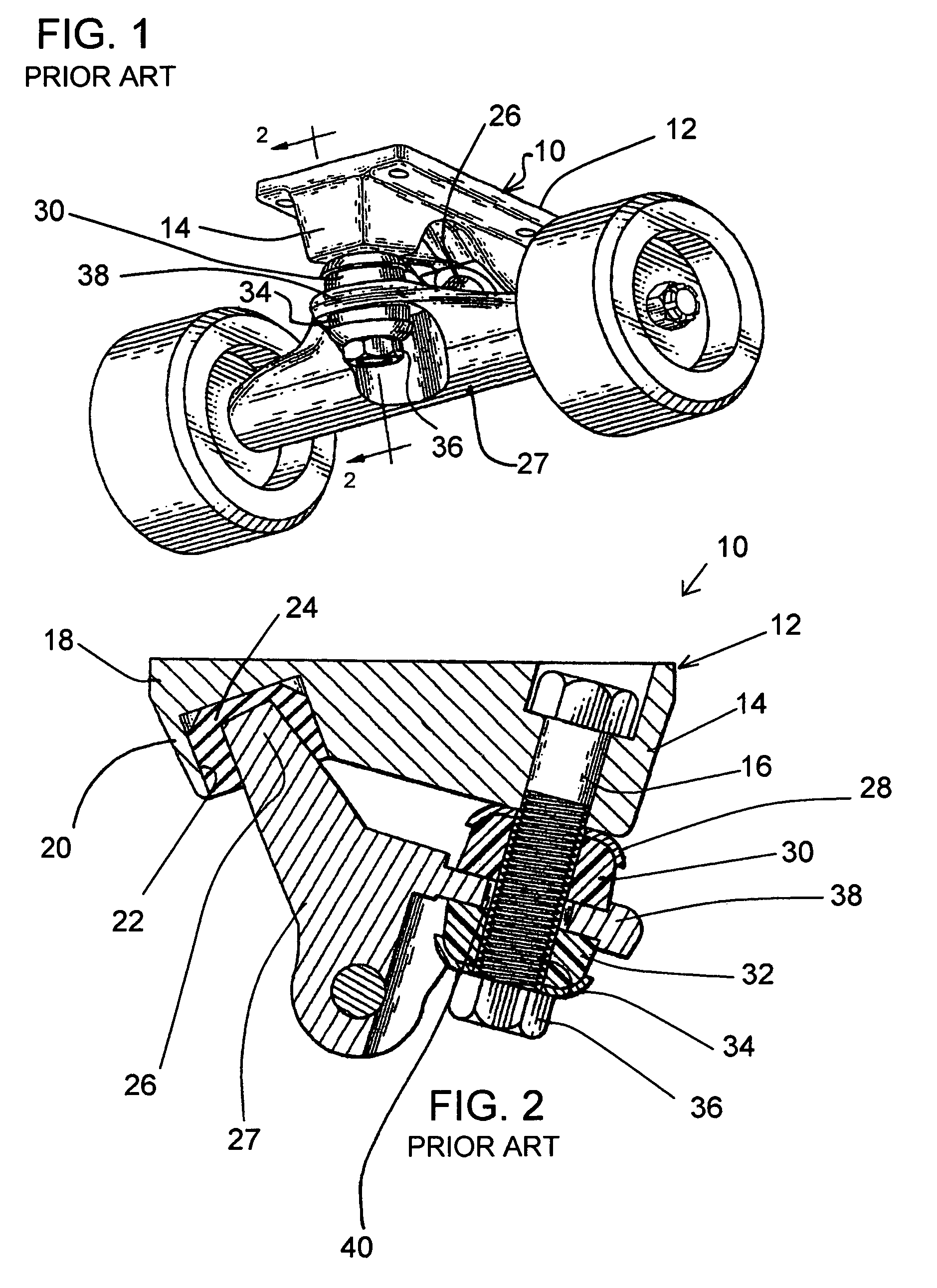 Skateboard wheel truck assembly