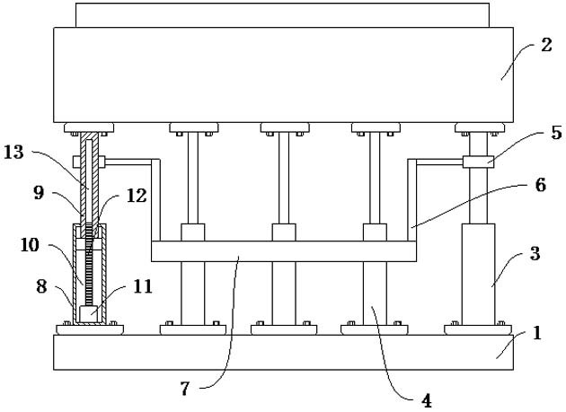 Load-carrying base for water turbine installation