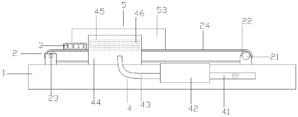 Purging device for valve production