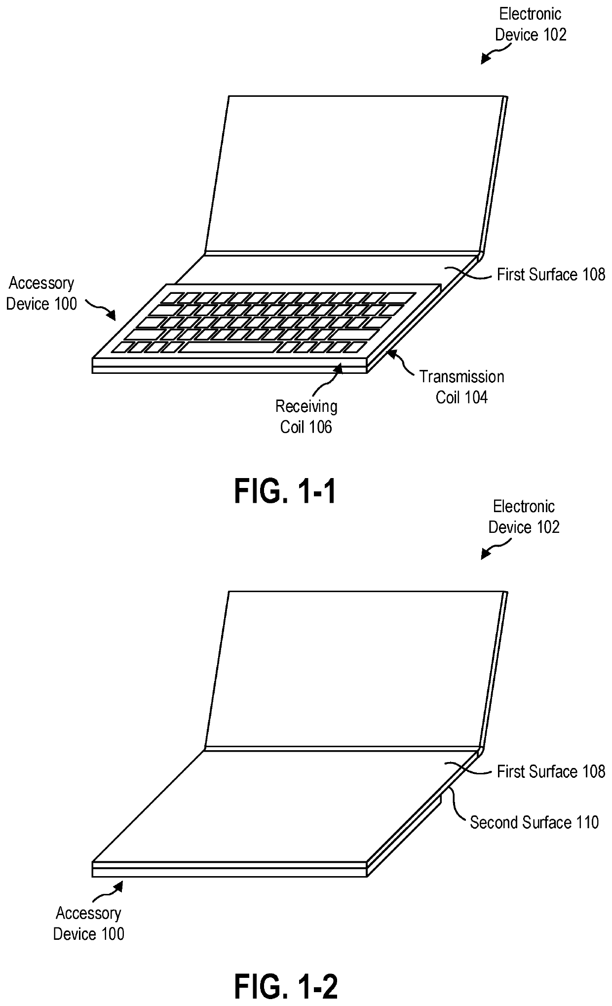 Two-sided inductive charging coil