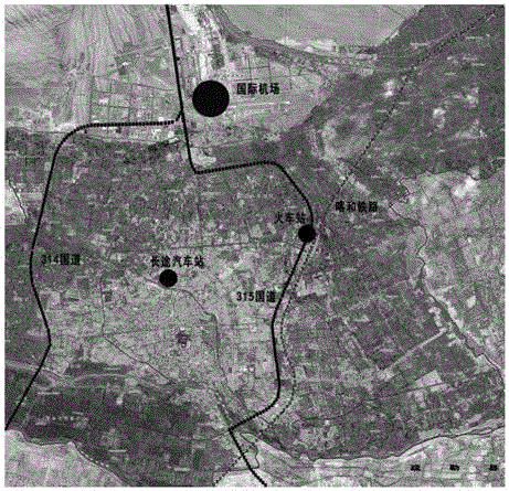 Accounting method for setting visual corridor three dimension scale under urban planning design