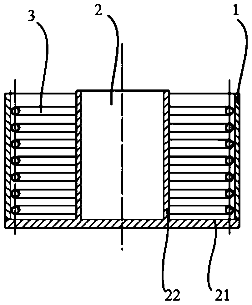 Ice core preparation device and method