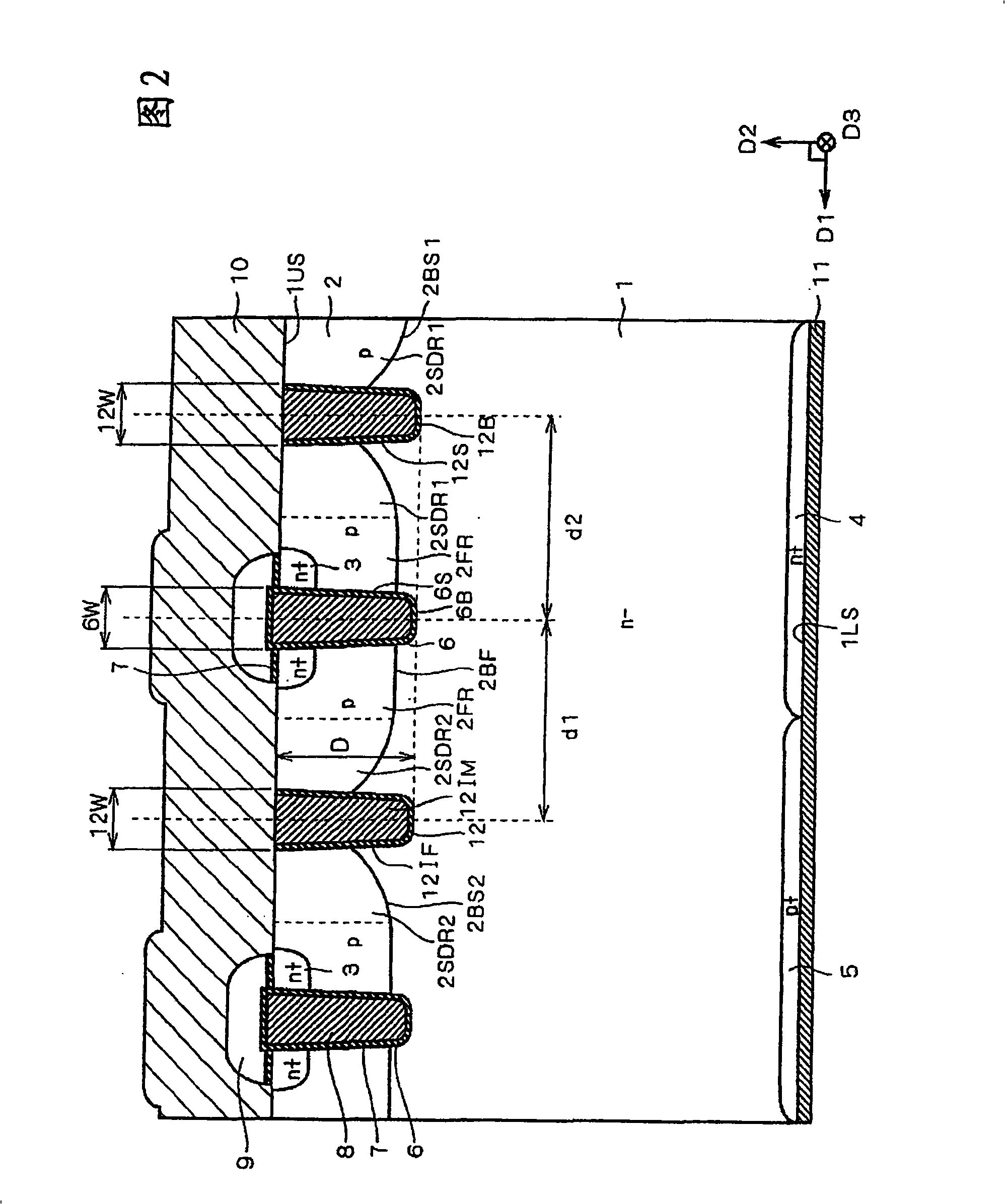 Insulated gate transistor incorporating diode and inverter circuit