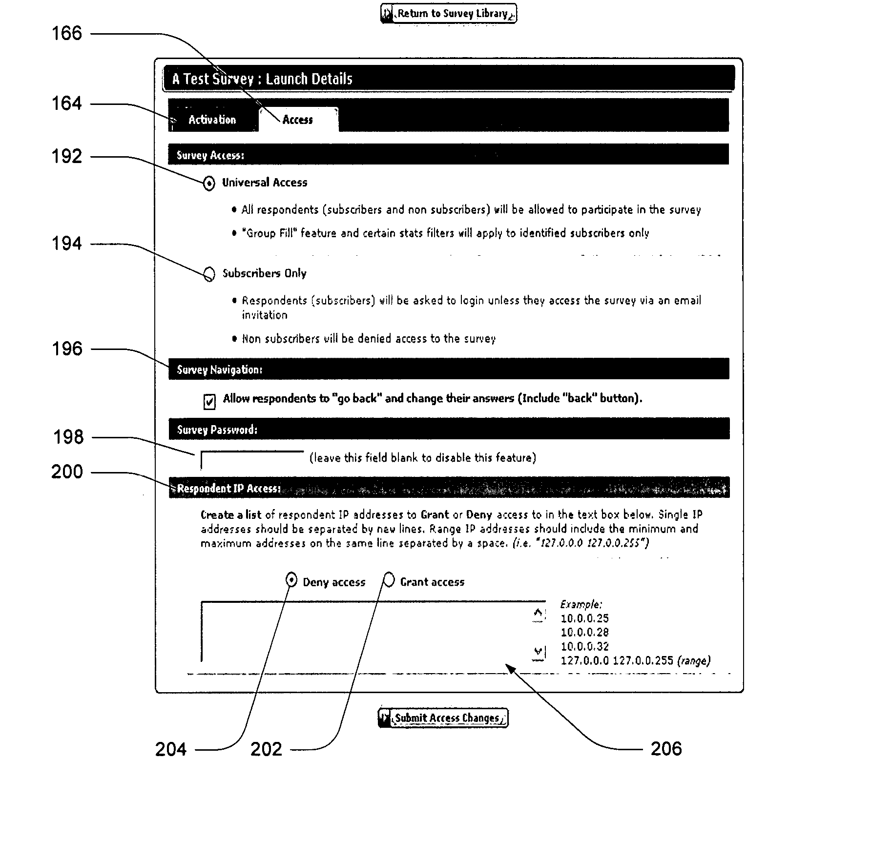 Survey polling system and method