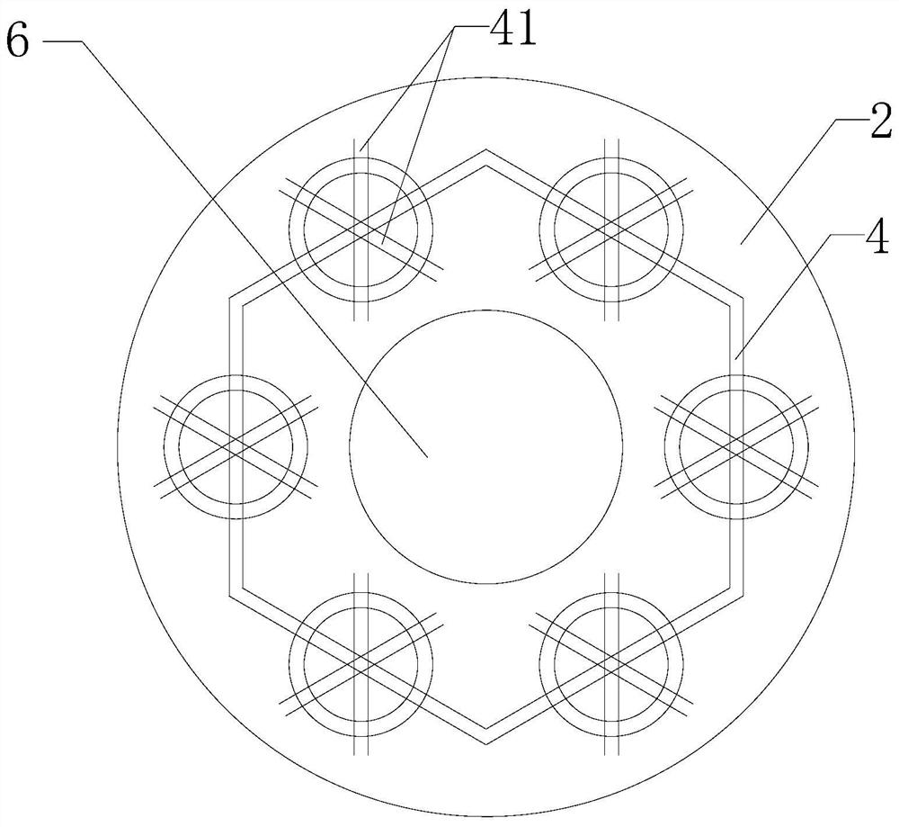 Assembly type high-pile bearing platform for offshore wind power