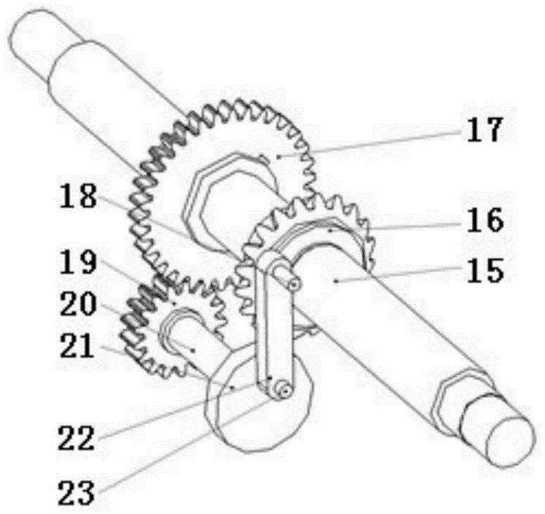 A rice transplanter rice seedling rapid splitting device