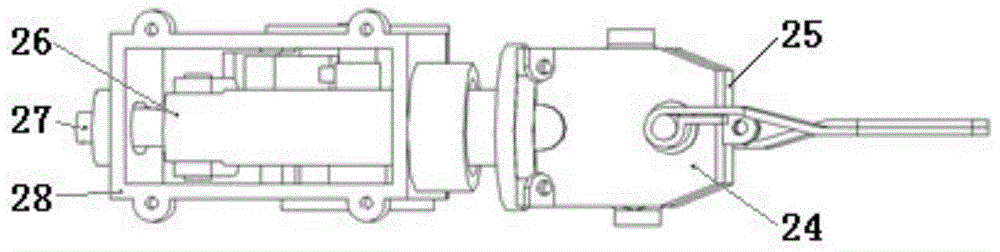 A rice transplanter rice seedling rapid splitting device