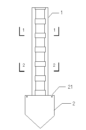 Optical fiber grating water and soil interface sensor and manufacturing and installation method thereof