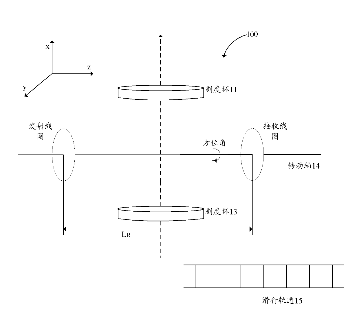 Three-dimensional array induction calibration device for radial component calibration