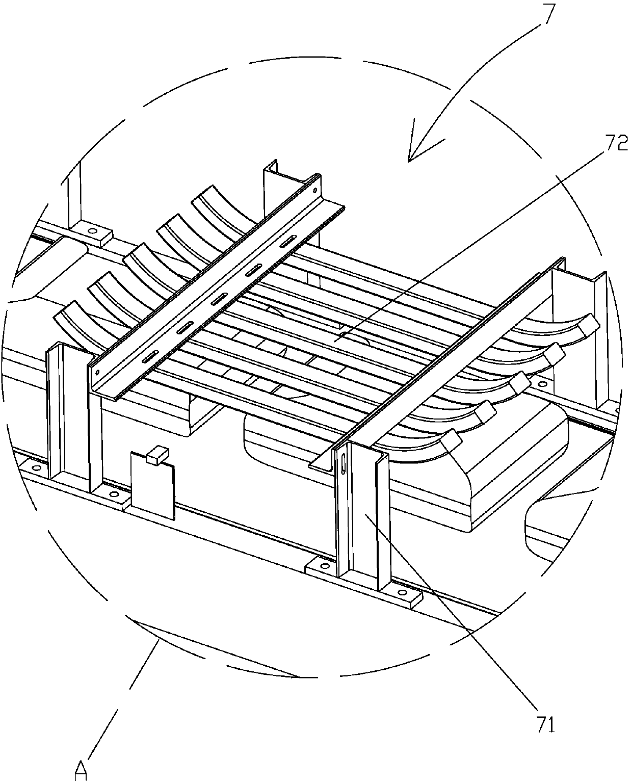 Automatic intelligent distributing and conveying device for cement bags