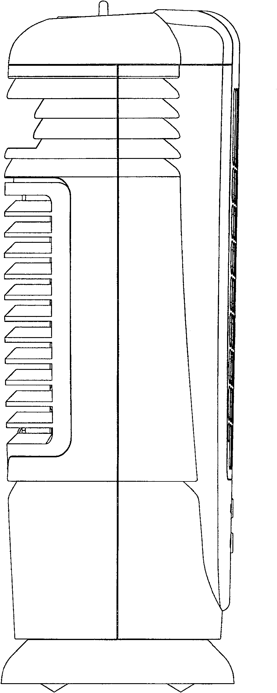 Cylindrical nano photoelectronic air purifier