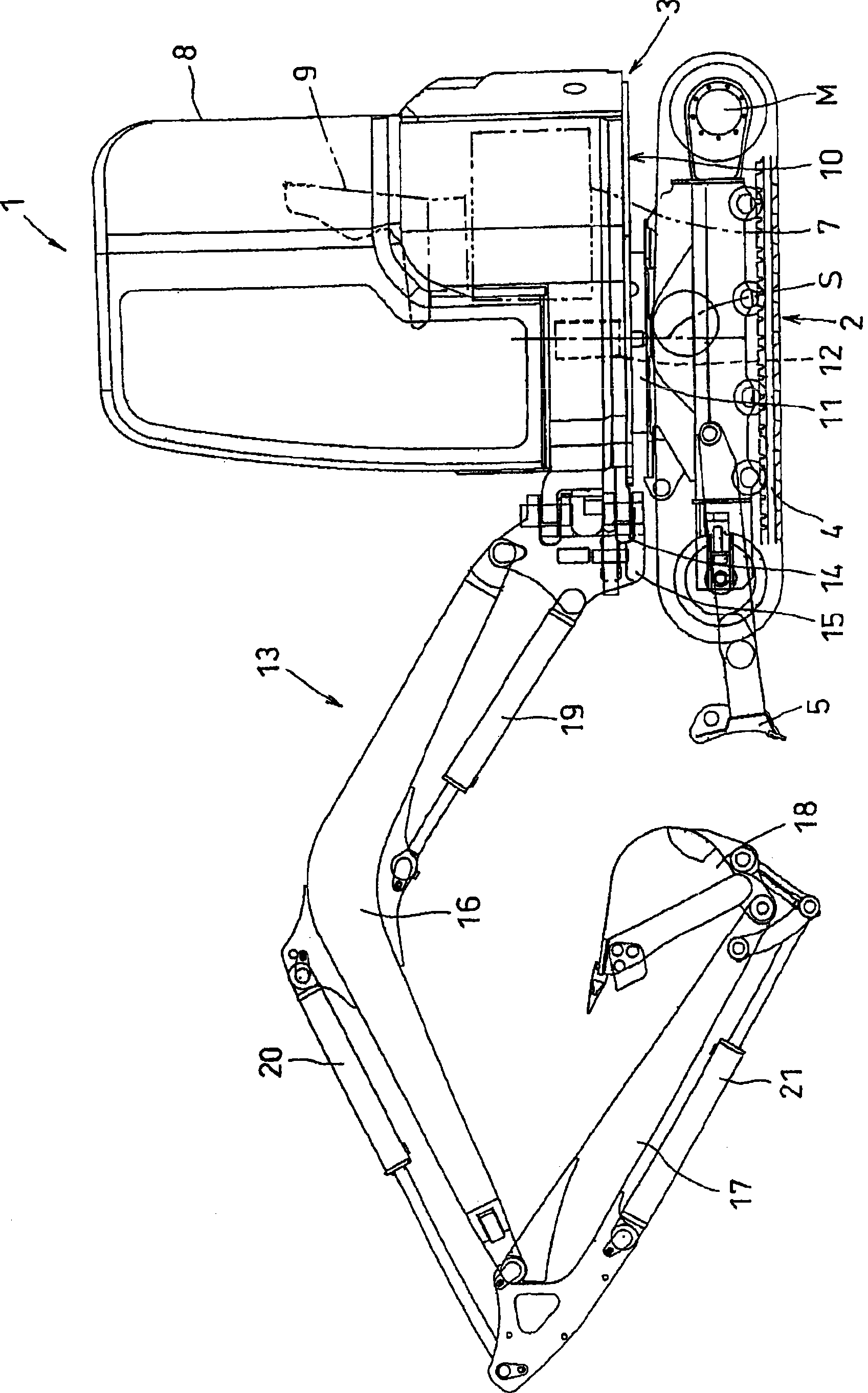 Display device of work vehicle