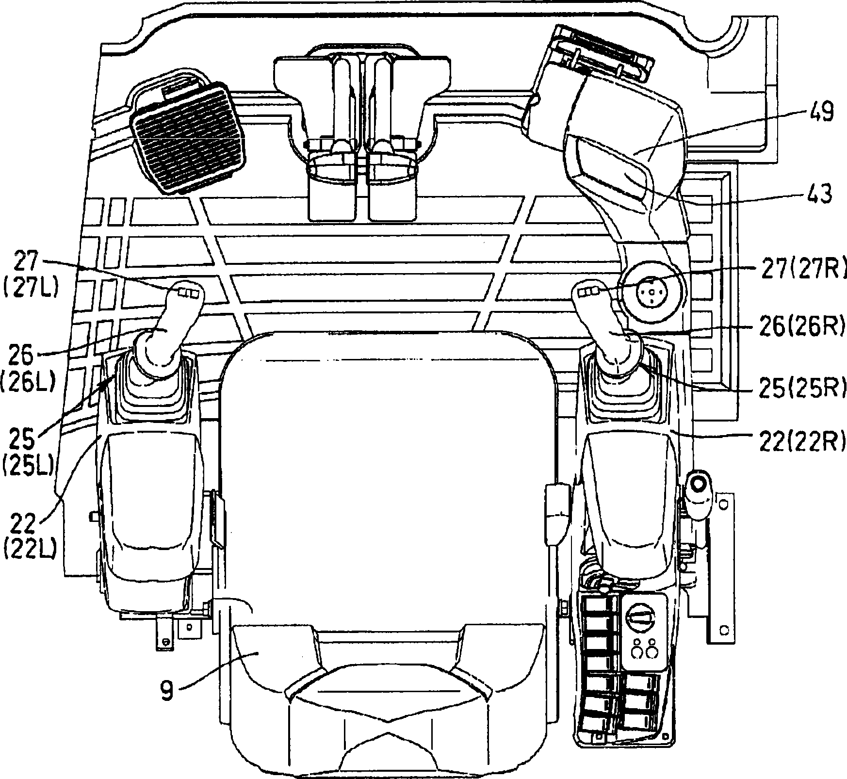 Display device of work vehicle