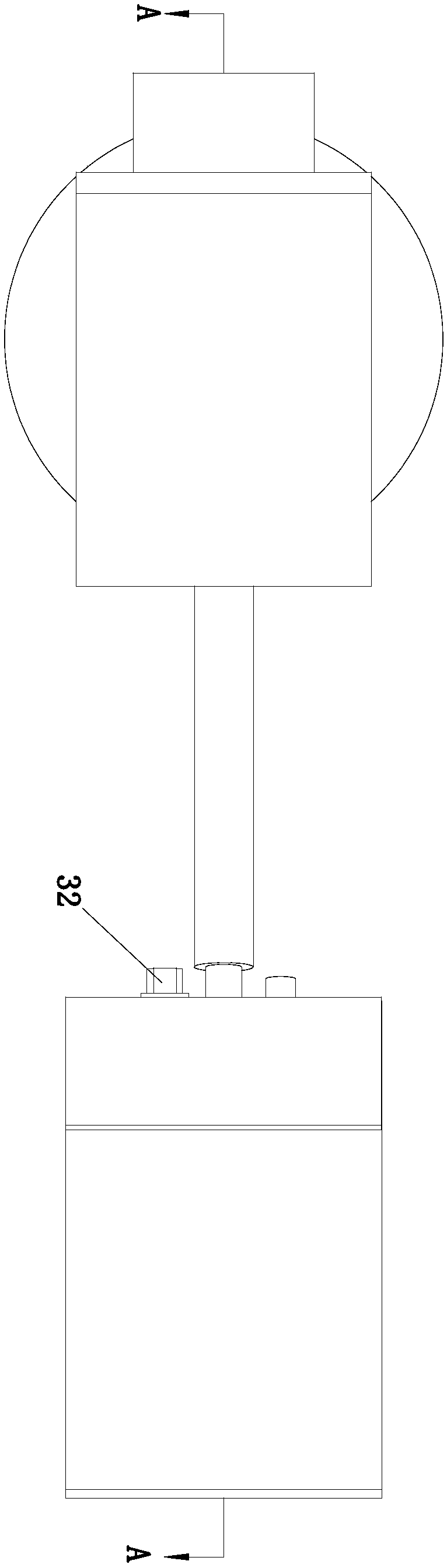 LED (Light Emitting Diode) street lamp capable of following irradiation