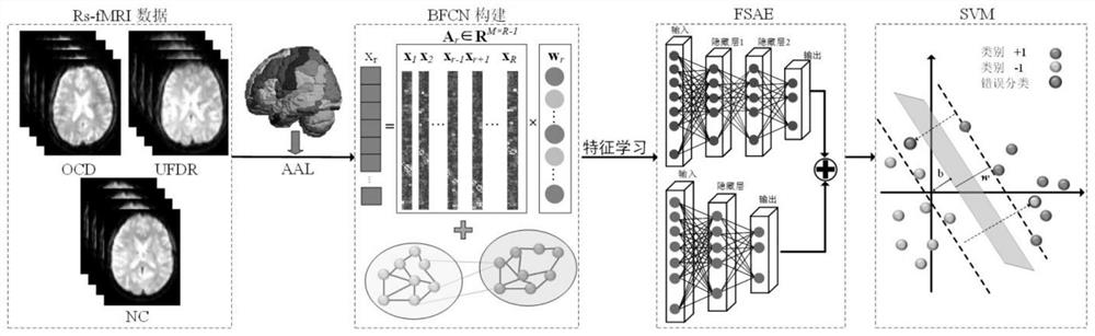 Classification method for brain resting state functional magnetic resonance imaging