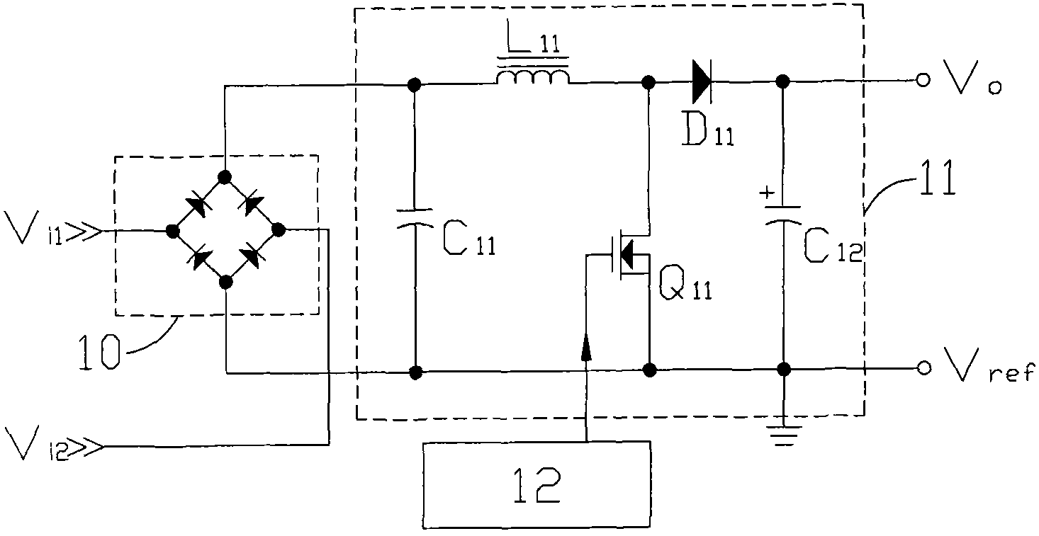 No bridge type power factor corrector with logical control