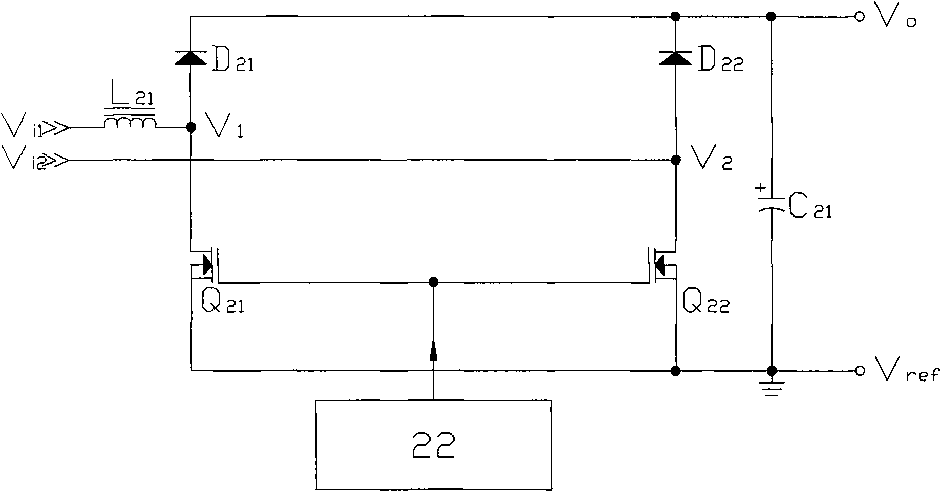 No bridge type power factor corrector with logical control