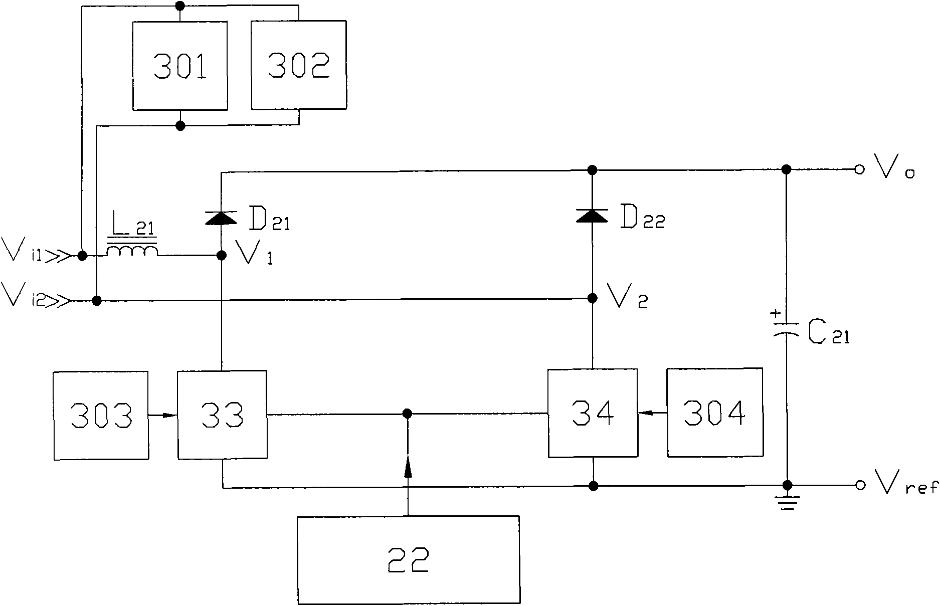 No bridge type power factor corrector with logical control