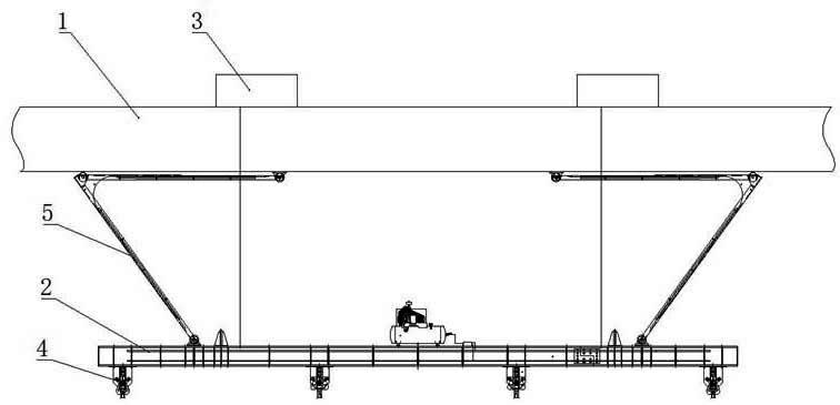 Automatic capturing and moving device for cover mould of concrete pipe pile