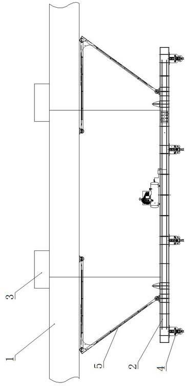 Automatic capturing and moving device for cover mould of concrete pipe pile