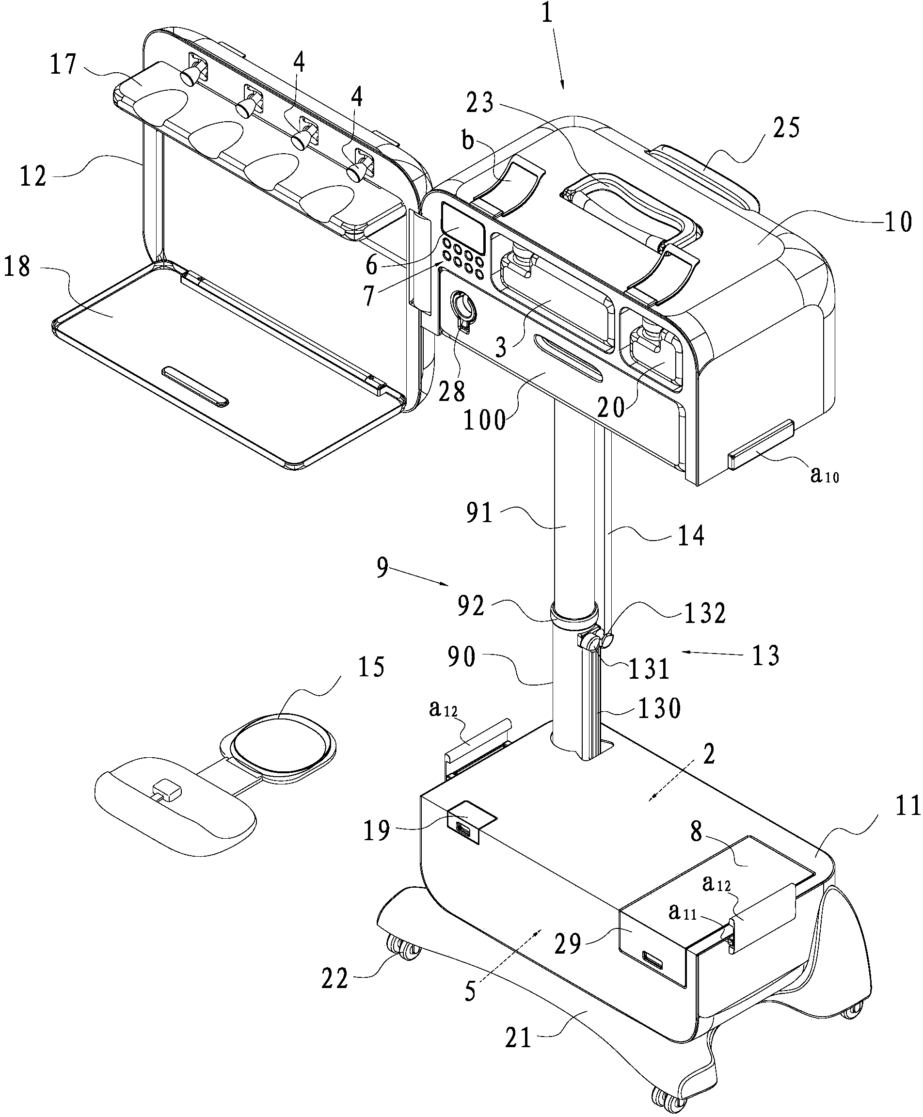 Portable dental therapeutic apparatus