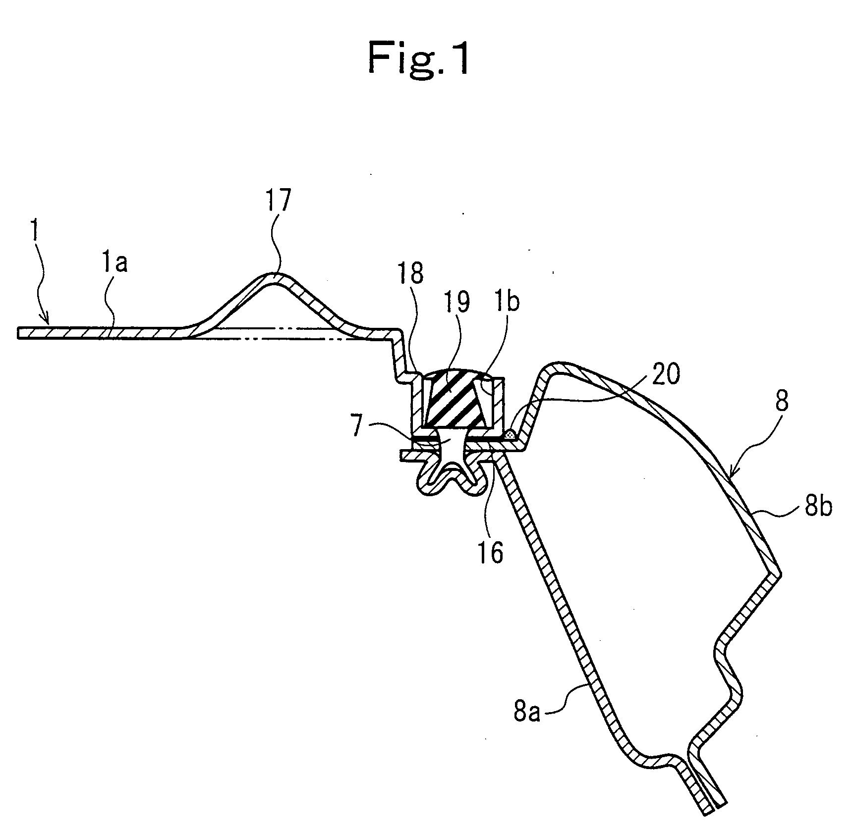 Joint structure for vehicle body members