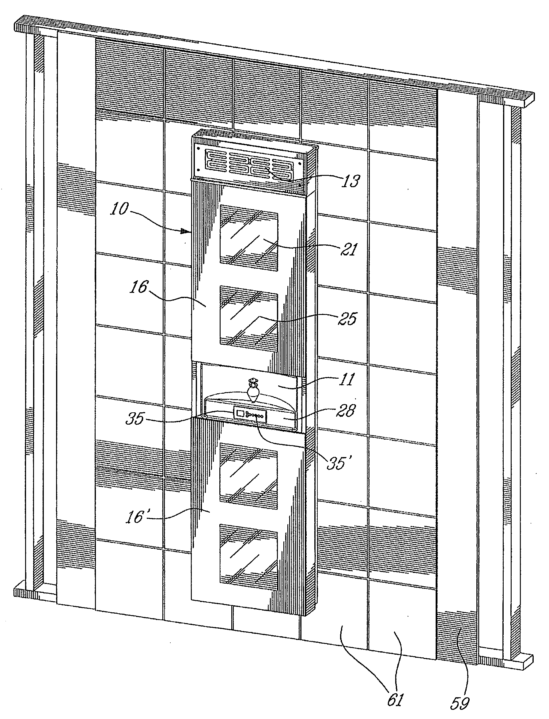 Wall integrated multisensory therapy device